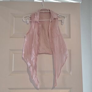 COS Pink Sleeveless Crop Top